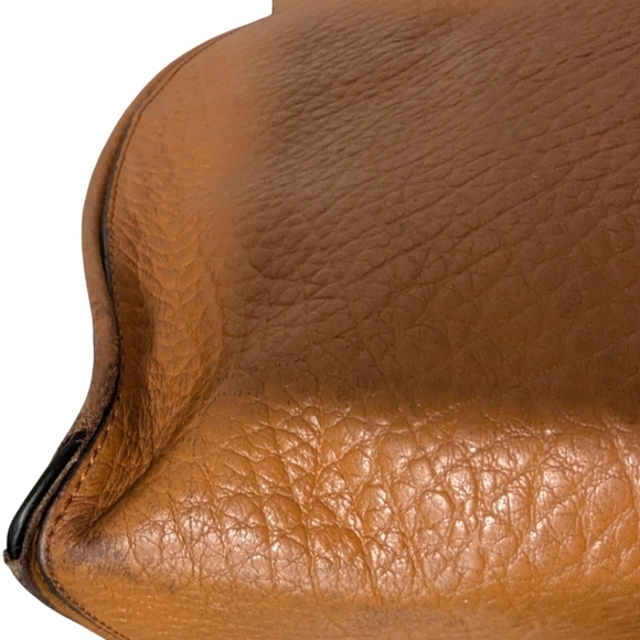 Dkny,Elegant Chestnut Leather, Slouch Handbag - Picture 5 of 8